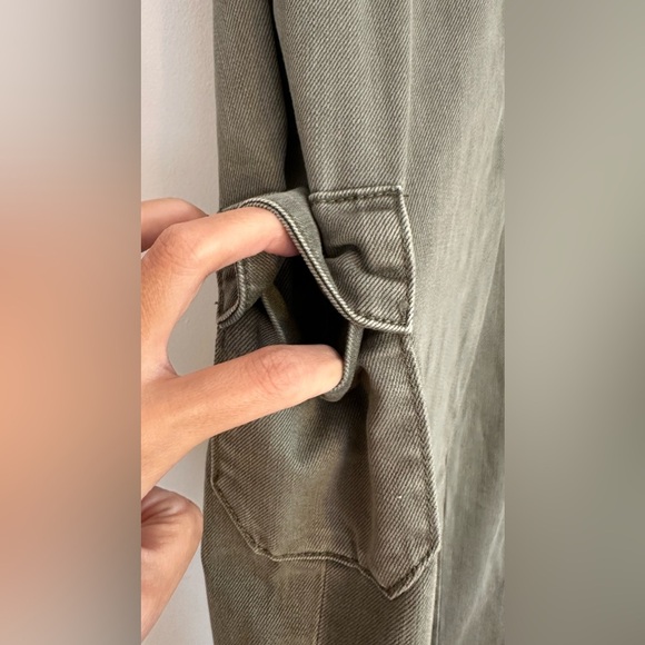 NWOT Paige Dion Cargo Pants Vintage Ivy Green Bootcut 24 - Picture 8 of 12